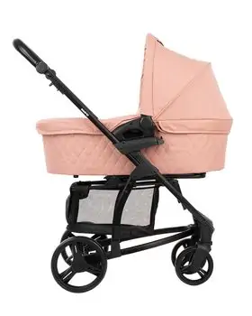 KikkaBoo Madrid 4in1 Pink Melange საბავშვო ეტლის კომპლექტი, 12 image