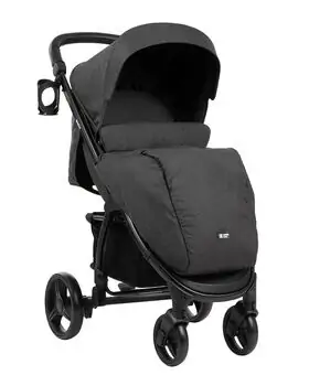 KikkaBoo Madrid 4in1 Black Melange საბავშვო ეტლის კომპლექტი, 3 image