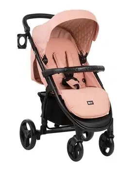 KikkaBoo Madrid 4in1 Pink Melange საბავშვო ეტლის კომპლექტი, 3 image