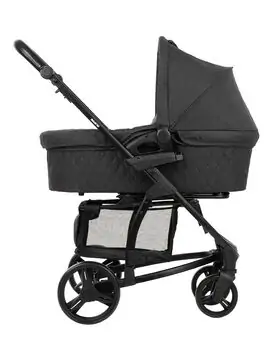 KikkaBoo Madrid 4in1 Black Melange საბავშვო ეტლის კომპლექტი, 12 image