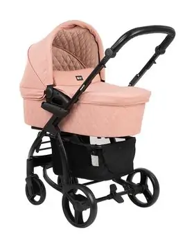 KikkaBoo Madrid 4in1 Pink Melange საბავშვო ეტლის კომპლექტი, 6 image
