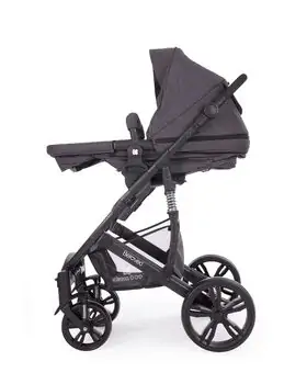 KikkaBoo Beloved Dark Grey 3in1 ახალშობილის ეტლი, 4 image