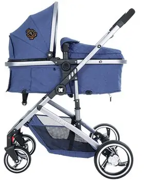 KikkaBoo Tiara 3in1 Dark Blue ახალშობილის ეტლის კომპლექტი, 5 image