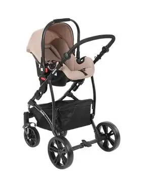 KikkaBoo Nala Beige 3in1 ახალშობილის ეტლის კომპლექტი, 5 image