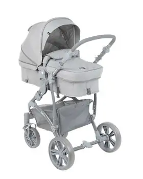KikkaBoo Nala Grey 3in1 ახალშობილის ეტლის კომპლექტი, 4 image