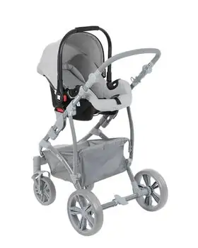 KikkaBoo Nala Grey 3in1 ახალშობილის ეტლის კომპლექტი, 5 image