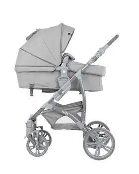 KikkaBoo Nala Grey 3in1 ახალშობილის ეტლის კომპლექტი, 9 image