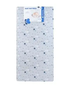 KikkaBoo-ს ბამბის მატრასი Mattress Siesta 60х120х10cm Stars Grey, 2 image