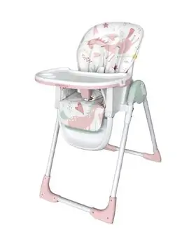 KikkaBoo Vitto Pink Unicorn საკვები სკამ-მაგიდა