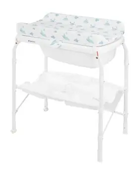 KikkaBoo Bathtub with stand and changing table Sea World აბაზანა გამოსაცვლელი ზედაპირით