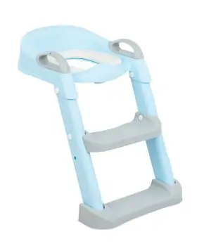 KikkaBoo-ს უნიტაზის ადაპტორი Toilet seat with ladder Lea Blue
