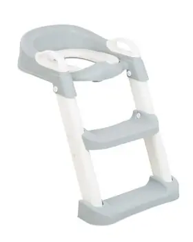 KikkaBoo-ს უნიტაზის ადაპტორი Toilet seat with ladder Lea Grey