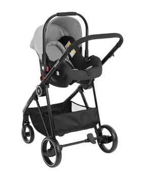 KikkaBoo Gianni Grey 3in1 ახალშობილის ეტლის კომპლექტი, 9 image