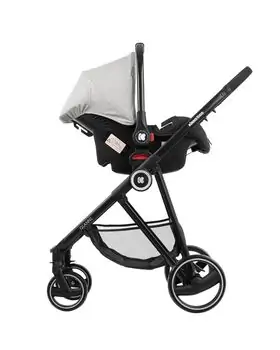KikkaBoo Gianni Grey 3in1 ახალშობილის ეტლის კომპლექტი, 10 image