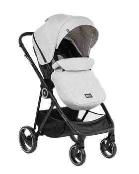 KikkaBoo Gianni Grey 3in1 ახალშობილის ეტლის კომპლექტი, 4 image