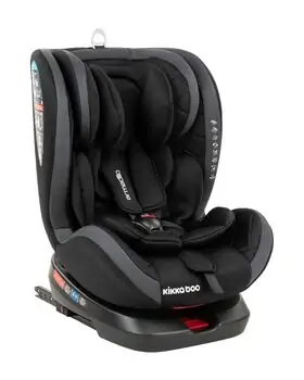 KikkaBoo Armadillo ISOFIX Black მანქანის სავარძელი (ქარსითი)