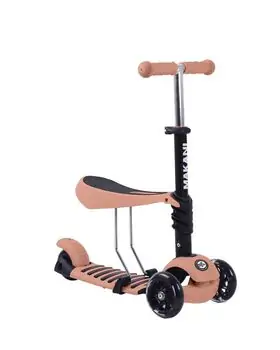 Makani-ს ტრანსფორმერი სკუტერი (სამაკატი) Scooter 3 in 1 Pastel Beige
