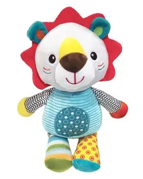 KikkaBoo Leo the Lion plush toy ახალშობილის სათამაშო