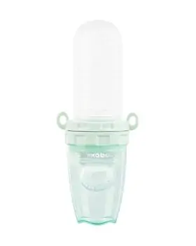 KikkaBoo Silicone feeding bottle and fruit feeder 2in1 Mint ფაფის ბოთლი კოვზით