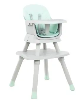KikkaBoo 6in1 Eat N Play Mint საკვები სკამ-მაგიდა