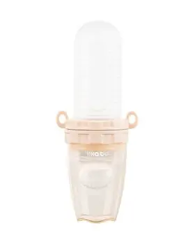 KikkaBoo Silicone feeding bottle and fruit feeder 2in1 Pink ფაფის ბოთლი კოვზით