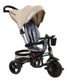 Makani Xammy Beige სამ თვლიანი ველო-ეტლი