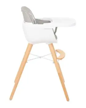 KikkaBoo Woody Grey საკვები სკამ-მაგიდა, 3 image