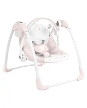 KikkaBoo Chillo Hippo Dreams Pink საბავშვო ელექტრო შეზლონგი