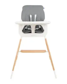 KikkaBoo Modo 2in1 Grey საკვები სკამ-მაგიდა, 4 image
