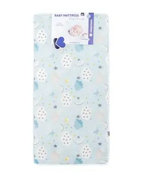 KikkaBoo Mattress DayDream 60x120x10cm Clouds Blue ბამბის მატრასი