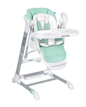 KikkaBoo Chair and Swing 2 in 1 Fancy Mint მრავალფუნქციური შეზლონგი & სკამ-მაგიდა