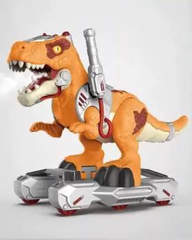 MULTIFUNCTIONAL DINOSAUR WITH MUSIC K01 სათამაშო გადასაჯდომი დინოზავრი, 2 image