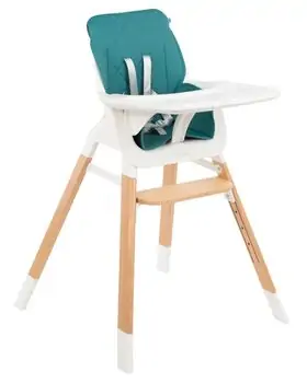 KikkaBoo Modo 2in1 Petrol Green საკვები სკამ-მაგიდა