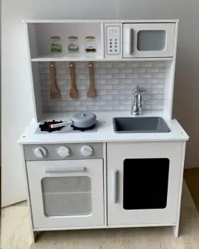 Toy Wooden Kitchen For Baby Chef TX1229 ხის სათამაშო სამზარეულო