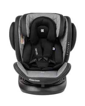 KikkaBoo Stark Light Grey მანქანის სავარძელი (ქარსითი)