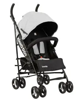 KikkaBoo Beetle Light Grey საბავშვო სასეირნო ეტლი