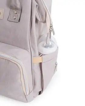 KikkaBoo-ს დედის ჩანთა Mama bag Siena Light Grey, 7 image