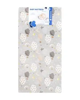 KikkaBoo-ს ბამბის მატრასი Mattress Siesta 60х120х10cm Clouds Grey, 3 image