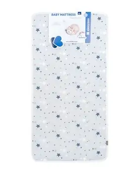 KikkaBoo-ს ბამბის მატრასი Mattress Fantasia 60x120x7cm Stars Grey, 2 image