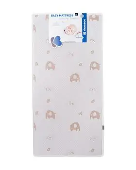 KikkaBoo Mattress Memory Comfort Elephants Pink 60х120х12cm მატრასი ბამბის ზედაპირით, 2 image