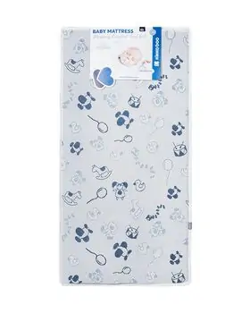KikkaBoo Mattress Memory Comfort Cool gel Horses Blue 60х120х12cm ბამბის მატრასი გამაგრილებელი გელის ზედაპირით, 2 image