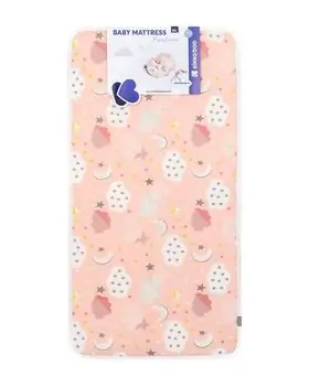 KikkaBoo Mattress Fantasia 60x120x7cm Clouds Peach ბამბის მატრასი, 2 image