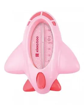 KikkaBoo Bath thermometer Plane Pink აბაზანის თერმომეტრი