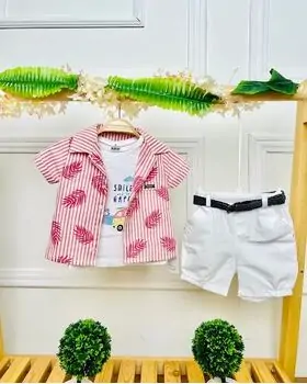 Caramell 3 In 1 Set Smile And Be Happy Red საბავშვო ტანსაცმლის ნაკრები, 2 image
