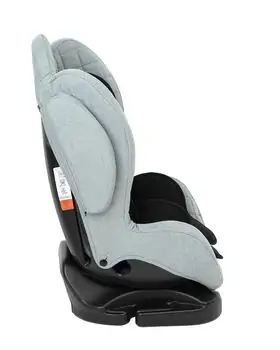 KikkaBoo Bon Voyage Light Grey მანქანის სავარძელი (ქარსითი), 3 image