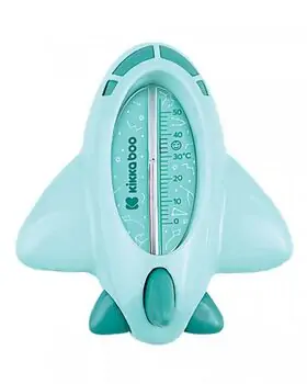 KikkaBoo Bath thermometer Plane Mint აბაზანის თერმომეტრი
