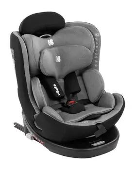 KikkaBoo Car seat I-Safe I-Size Dark Grey მანქანის სავარძელი (ქარსითი)