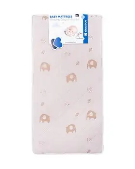 KikkaBoo Mattress Memory Comfort Cool gel Elephants Pink 60х120х12cm ბამბის მატრასი გამაგრილებელი გელის ზედაპირით, 2 image