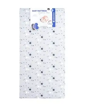 KikkaBoo Mattress Fantasia Plus 60x120x8cm Stars Grey ბამბის მატრასი, 2 image