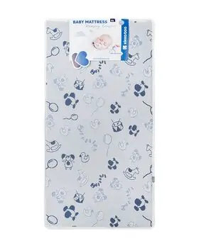 KikkaBoo Mattress Memory Comfort Horses Blue 60х120х12cm მატრასი ბამბის ზედაპირით, 2 image